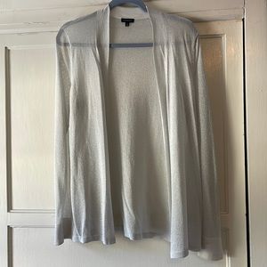 Talbots Silver Sparkle cardigan size medium